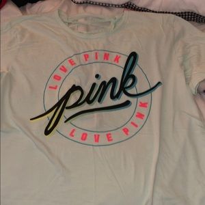 PINK Criss cross back tee